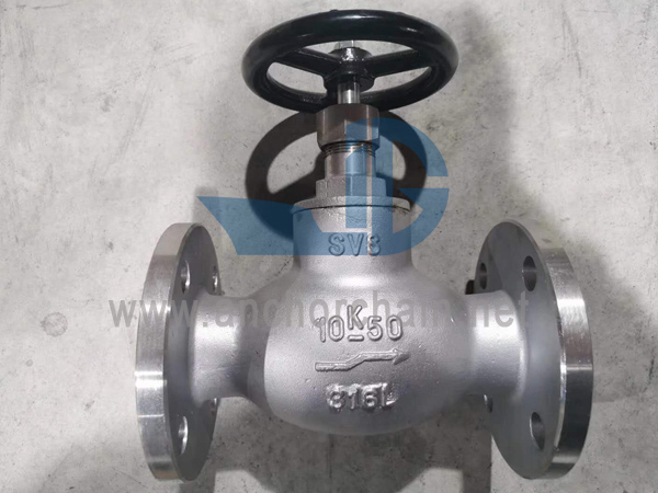 JIS F 7409 16K SCS16 سٹینلیس سٹیل سکرو ڈاؤن چیک گلوب والوز